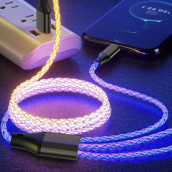 RGB One Drag Three Illuminating Data Cable